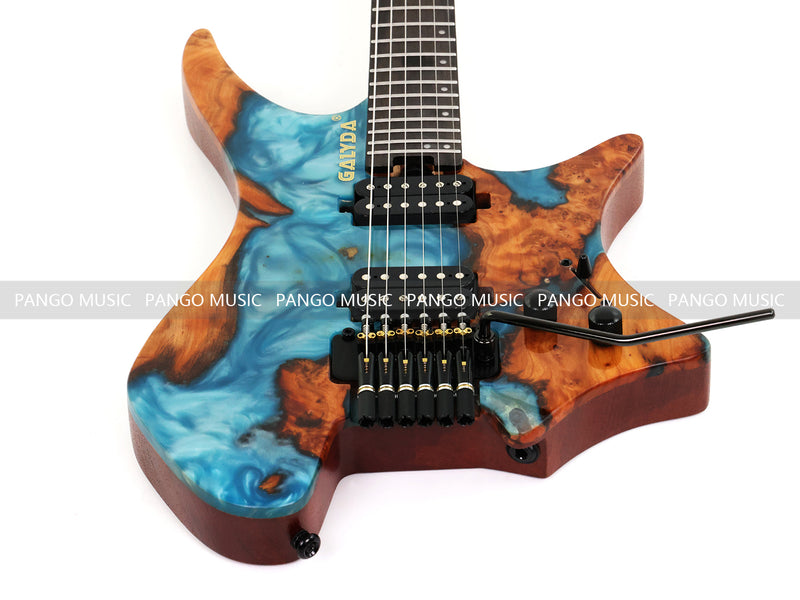 Pango Music New Headless ResinBurl Body Electric Guitar (PTH-087S-06)