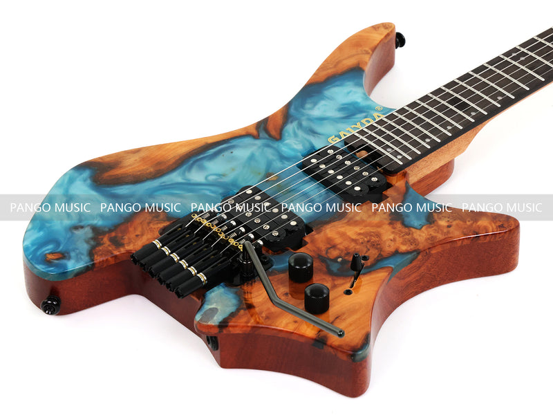 Pango Music New Headless ResinBurl Body Electric Guitar (PTH-087S-06)