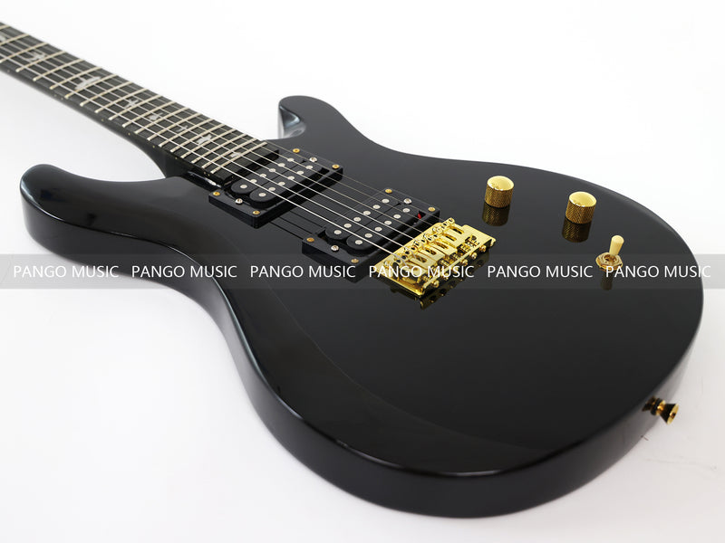 Pango Music PRS Style All Black Electric Guitar (PRS-002, Limited Edition, Fast Shipping, Tariff-free)