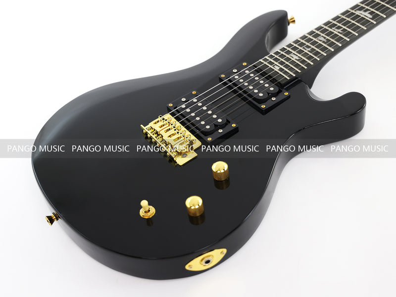 Pango Music PRS Style All Black Electric Guitar (PRS-002, Limited Edition, Fast Shipping, Tariff-free)