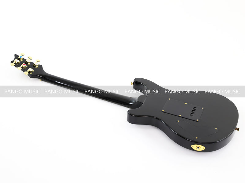 Pango Music PRS Style All Black Electric Guitar (PRS-002, Limited Edition, Fast Shipping, Tariff-free)