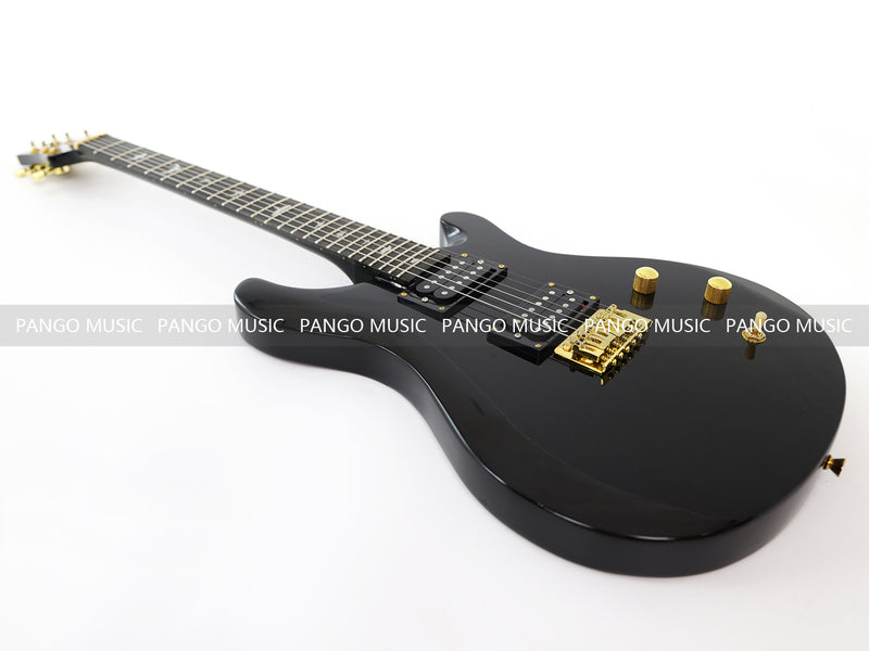 Pango Music PRS Style All Black Electric Guitar (PRS-002, Limited Edition, Fast Shipping, Tariff-free)