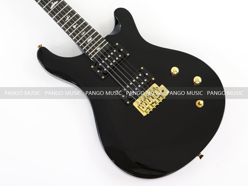 Pango Music PRS Style All Black Electric Guitar (PRS-002, Limited Edition, Fast Shipping, Tariff-free)