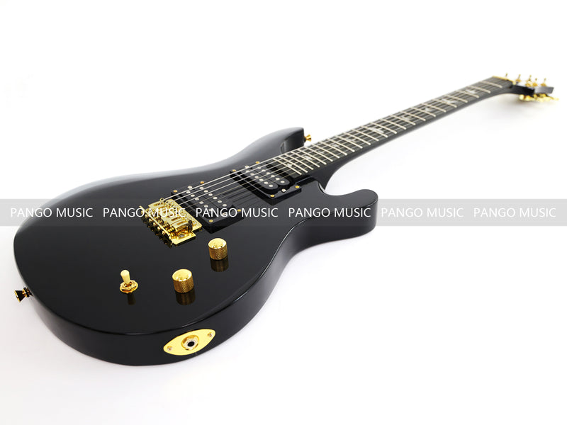 Pango Music PRS Style All Black Electric Guitar (PRS-002, Limited Edition, Fast Shipping, Tariff-free)