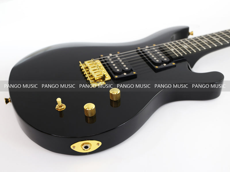Pango Music PRS Style All Black Electric Guitar (PRS-002, Limited Edition, Fast Shipping, Tariff-free)