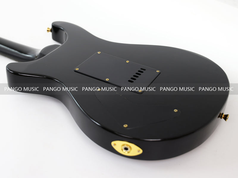 Pango Music PRS Style All Black Electric Guitar (PRS-002, Limited Edition, Fast Shipping, Tariff-free)