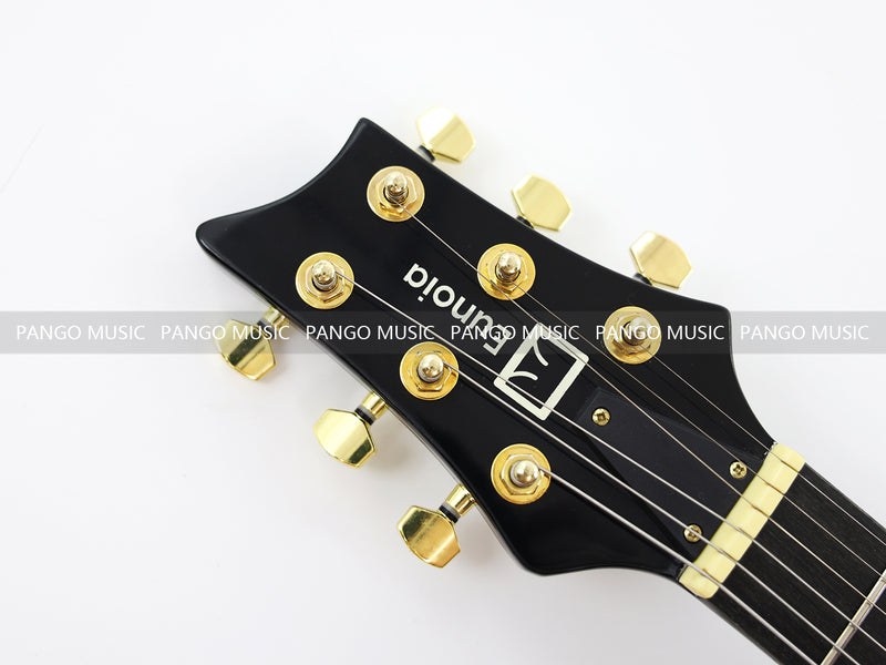 Pango Music PRS Style All Black Electric Guitar (PRS-002, Limited Edition, Fast Shipping, Tariff-free)