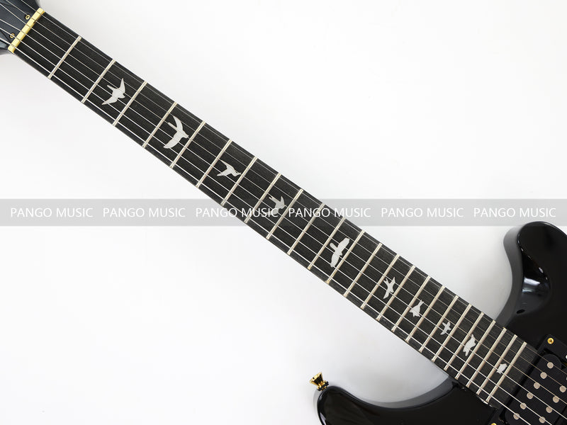 Pango Music PRS Style All Black Electric Guitar (PRS-002, Limited Edition, Fast Shipping, Tariff-free)