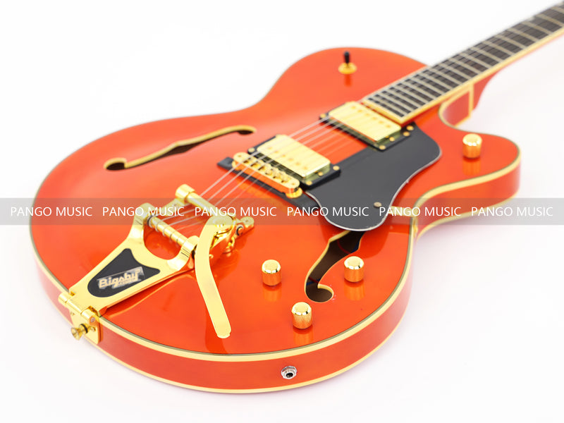 Pango Music Semi Hollow Thin Body Electric Guitar (GKS-160, No Logo)