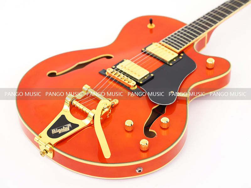 Pango Music Semi Hollow Thin Body Electric Guitar (GKS-160X, No Logo)
