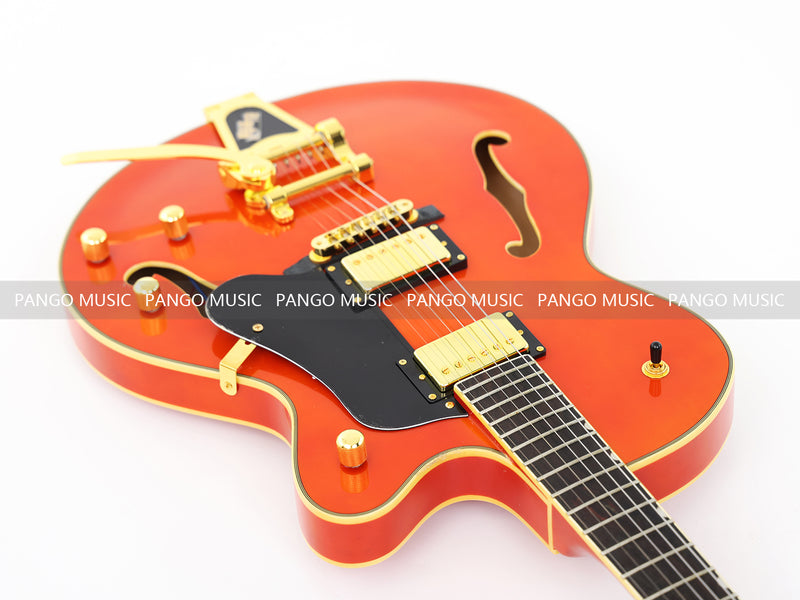 Pango Music Semi Hollow Thin Body Electric Guitar (GKS-160, No Logo)