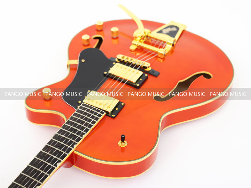 Pango Music Semi Hollow Thin Body Electric Guitar (GKS-160, No Logo)