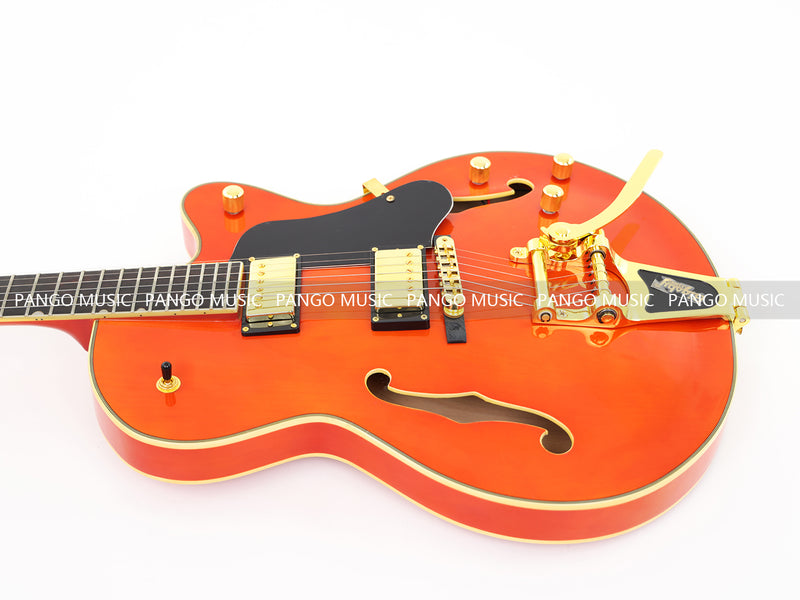Pango Music Semi Hollow Thin Body Electric Guitar (GKS-160, No Logo)