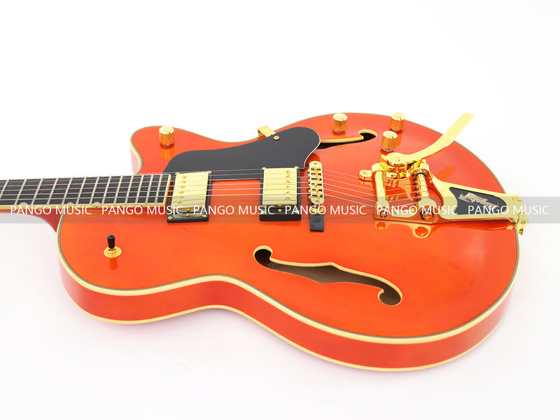 Pango Music Semi Hollow Thin Body Electric Guitar (GKS-160X, No Logo)