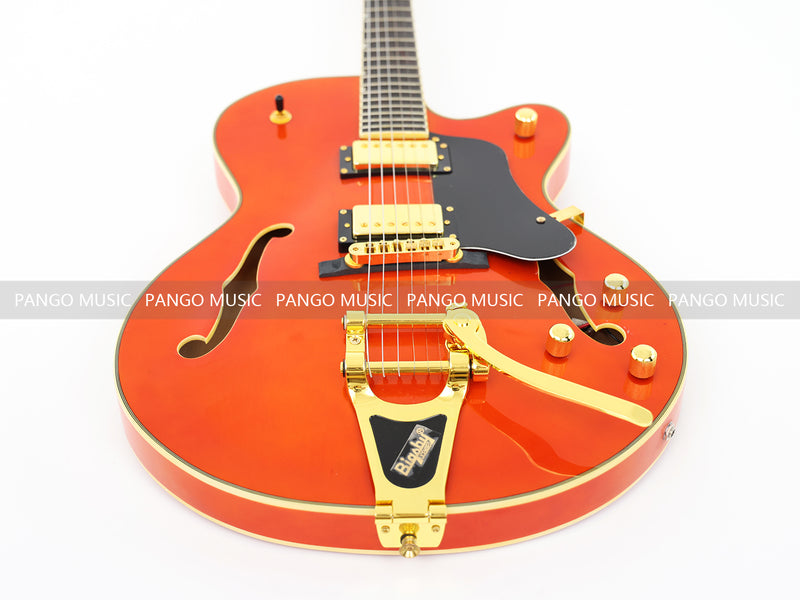 Pango Music Semi Hollow Thin Body Electric Guitar (GKS-160, No Logo)