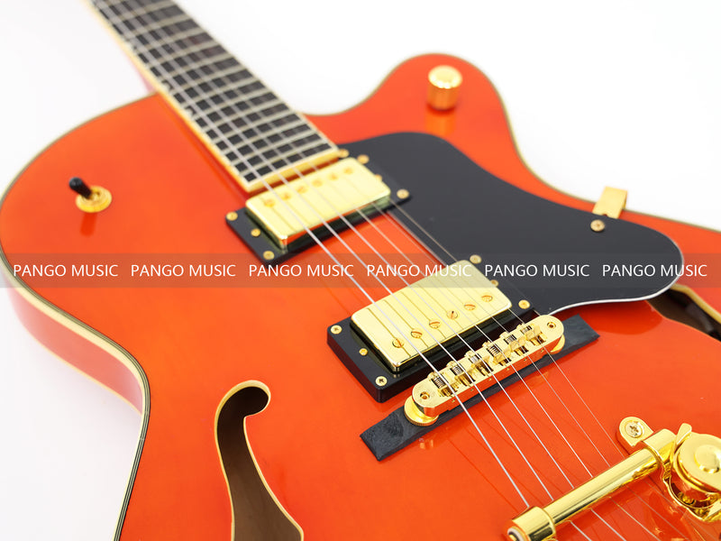 Pango Music Semi Hollow Thin Body Electric Guitar (GKS-160X, No Logo)