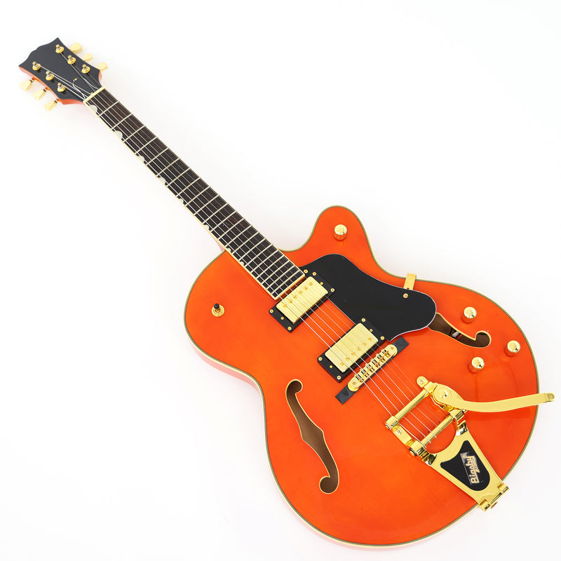 Pango Music Semi Hollow Thin Body Electric Guitar (GKS-160X, No Logo)
