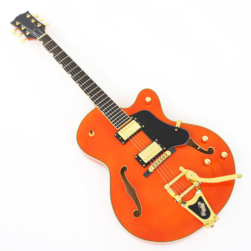 Pango Music Semi Hollow Thin Body Electric Guitar (GKS-160, No Logo)
