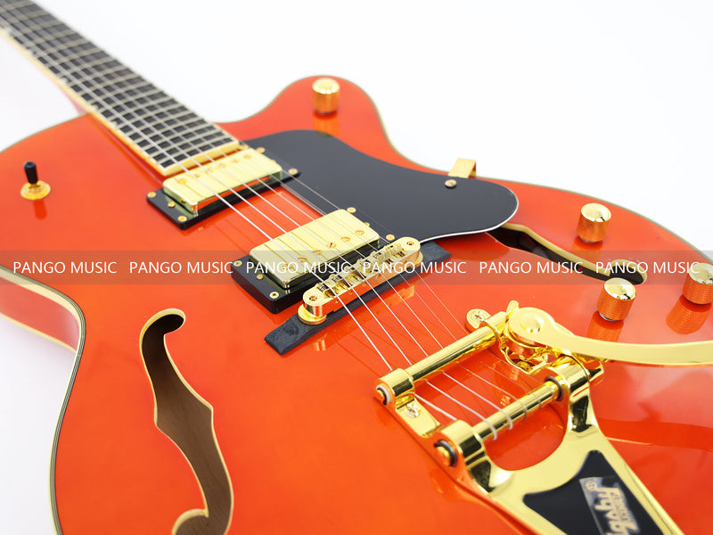 Pango Music Semi Hollow Thin Body Electric Guitar (GKS-160, No Logo)
