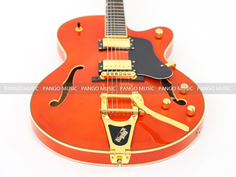Pango Music Semi Hollow Thin Body Electric Guitar (GKS-160X, No Logo)