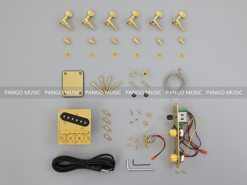 Pango Music TL Style Gold Hardware DIY Electric Guitar Kit (PTL-009)