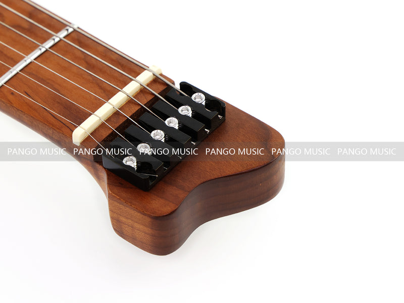 Pango Music Transparent Blue Fade Solid Acrylic Body Headless Electric Guitar (PHG-179-B)