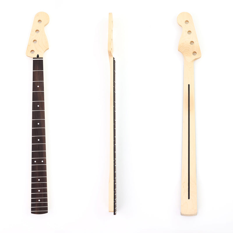 Pango PB-Style 4-String Bass Guitar Neck with Center Stripe & Satin Finish (PBN-001-S)