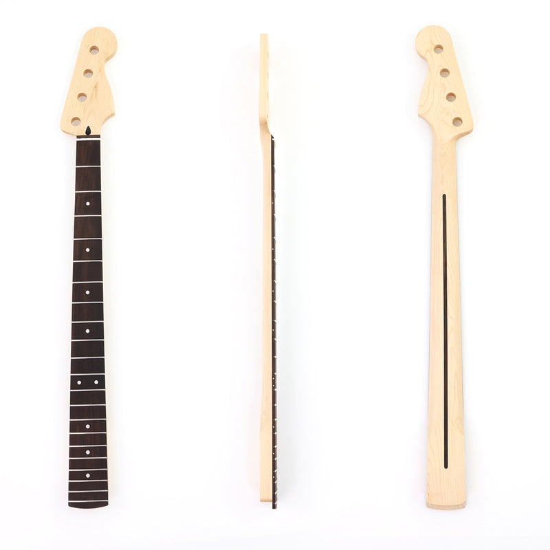Pango PB-Style 4-String Bass Guitar Neck with Center Stripe & Satin Finish (PBN-001)