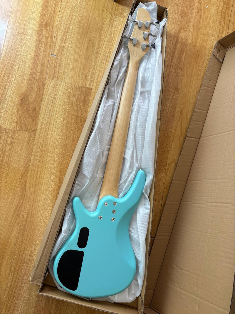 Pango Music 5 String Alder Body Electric Bass Guitar with Satin Mint Green Finish (LEB-450)