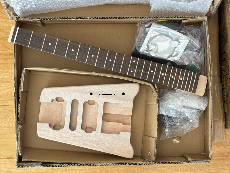 Pango Music Headless Electric Guitar Kit with Double Locking Tremolo (PWY-438)