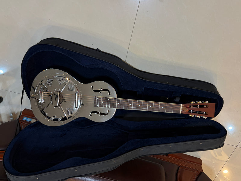 Pango Music Metal Body Single Cone Resonator Electric Guitar (YMZ-201, Limited Edition)