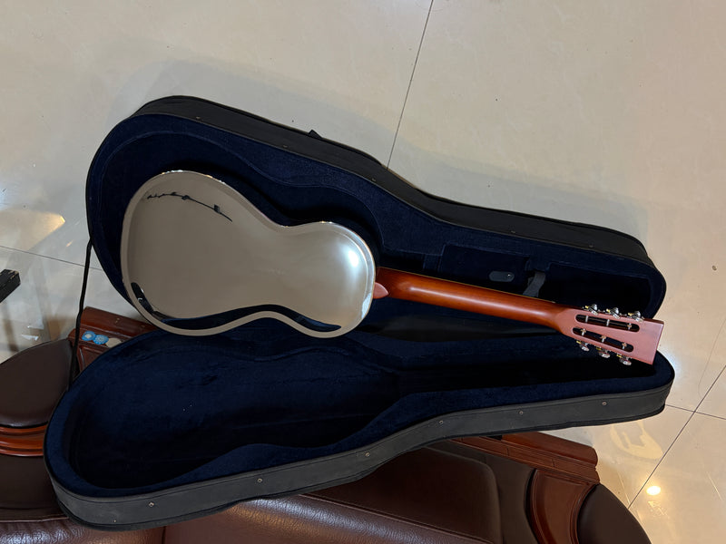 Pango Music Metal Body Single Cone Resonator Electric Guitar (YMZ-201, Limited Edition)