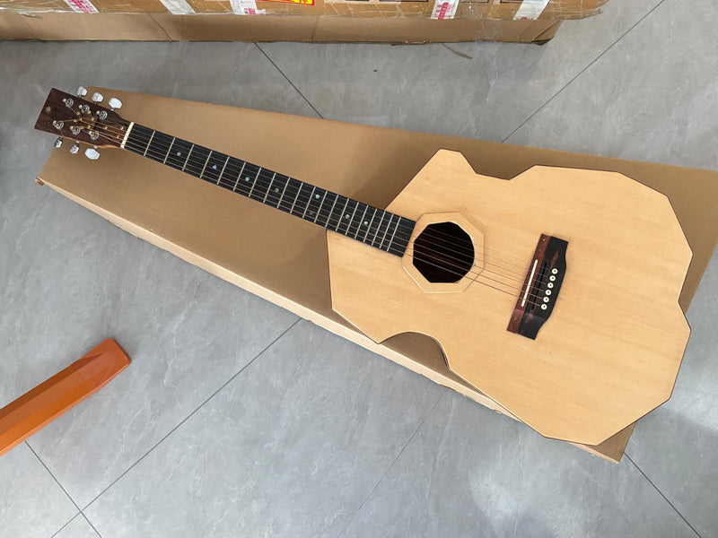 Pango Music Mortise-Tenon Joinery All-Solid Acoustic Guitar with Unique Geometric Body (MT-850, Limited Edition)