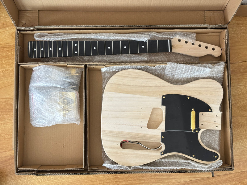 Pango Music TL Style Gold Hardware DIY Electric Guitar Kit (PTL-009)