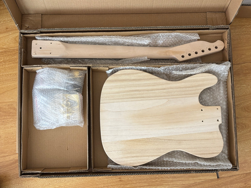 Pango Music TL Style Gold Hardware DIY Electric Guitar Kit (PTL-009)