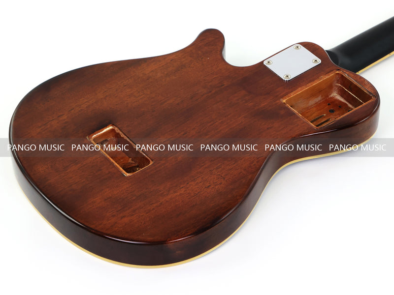 Pre-Finished Gloss Blue Burst Silent Travel Guitar - Frets & Neck Plate Installed, No Additional Parts or Electronics(PJY-004)