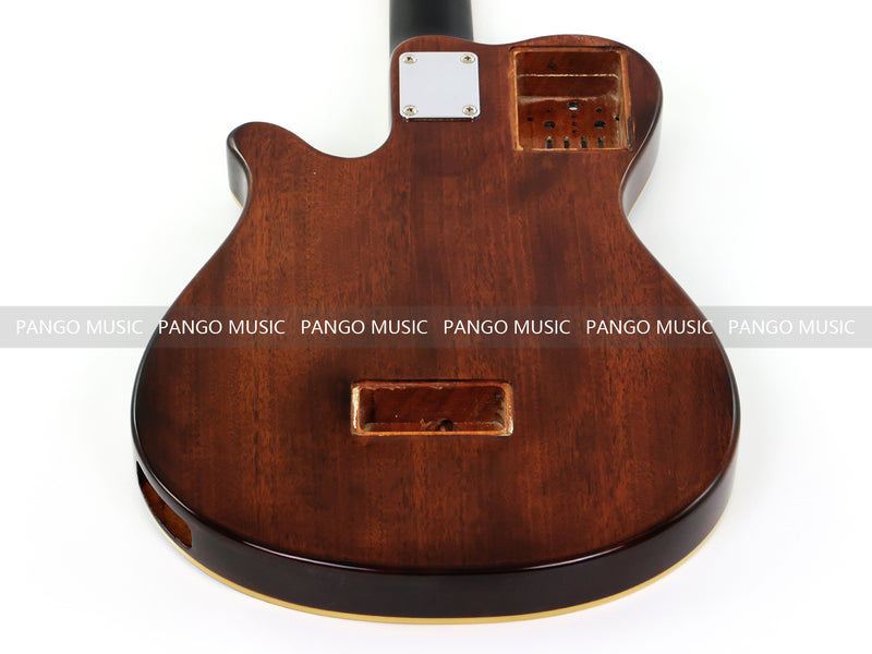 Pre-Finished Gloss Blue Burst Silent Travel Guitar - Frets & Neck Plate Installed, No Additional Parts or Electronics(PJY-004)