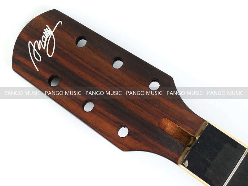 Pre-Finished Matte Sunburst Silent Travel Guitar - Frets & Neck Plate Installed, No Additional Parts or Electronics(PJY-005)
