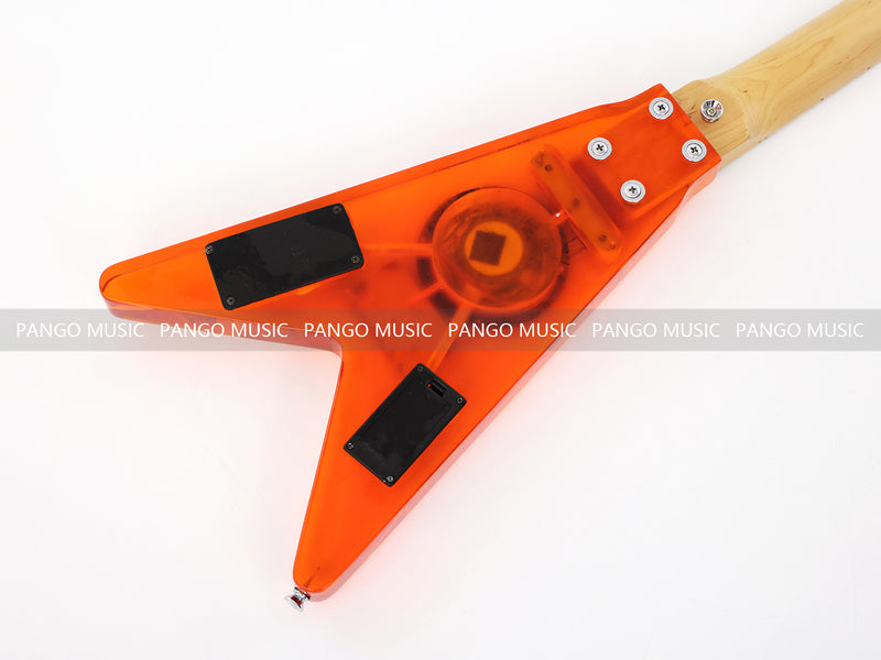 Red Acrylic Body Travel Electric Guitar (C253, only 1)