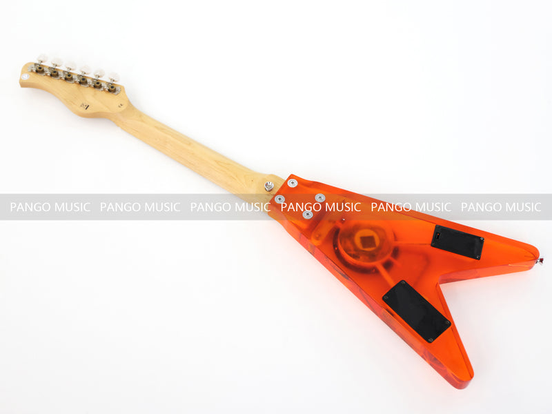 Red Acrylic Body Travel Electric Guitar (C253, only 1)