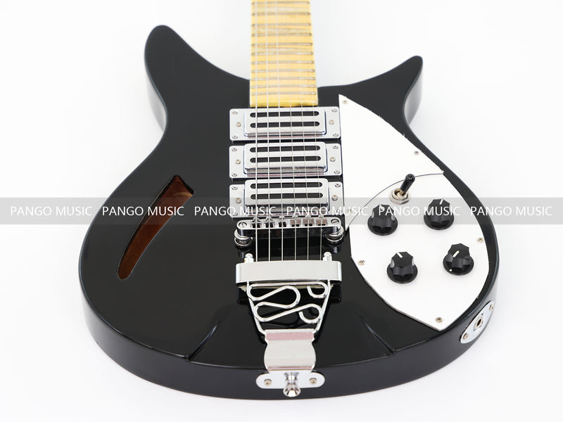 Rick Style Black Electric Guitar (RICK-01, Limited Edition, Flash Sale)