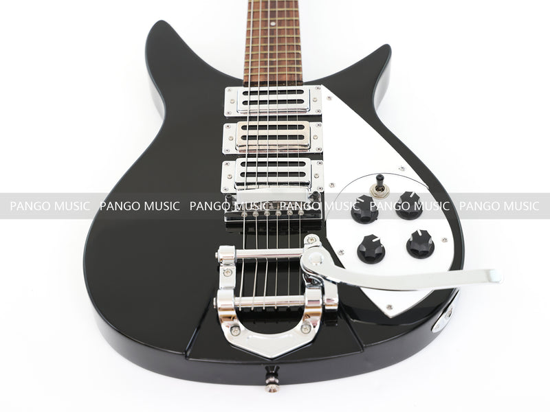 Rick Style Black Electric Guitar (RICK-02, , Limited Edition, Flash Sale)
