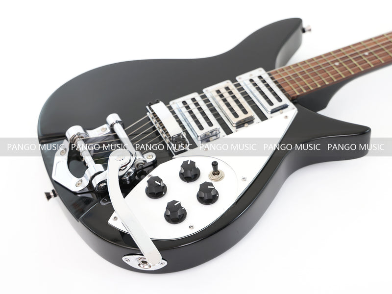 Rick Style Black Electric Guitar (RICK-02, , Limited Edition, Flash Sale)