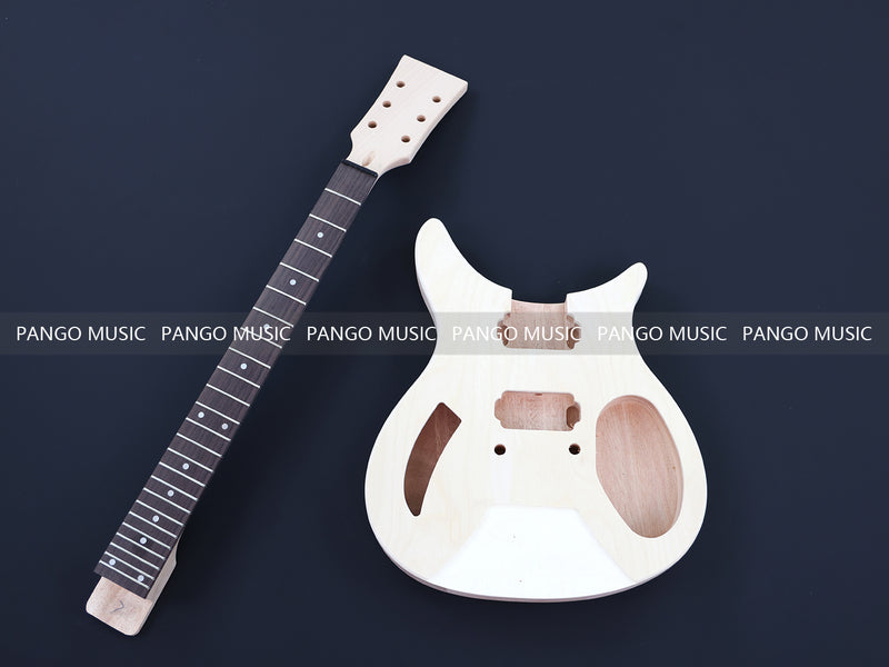 Rick Style Semi Hollow Body DIY Electric Guitar Kit (PRC-326F, Fast Shipping, Tariff-free)