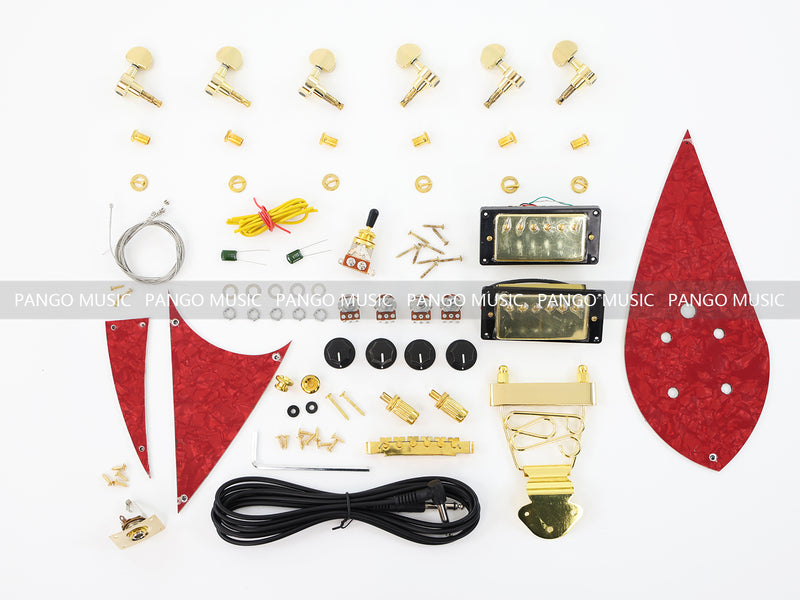 Rick Style Left Hand Ash Body DIY Electric Guitar Kit (LRF-033, Limited Edition)