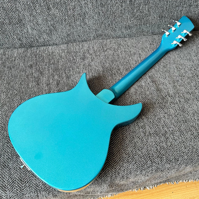 Rick Style Short Scale Length Electric Guitar with Metallic Finish (GKS-012)