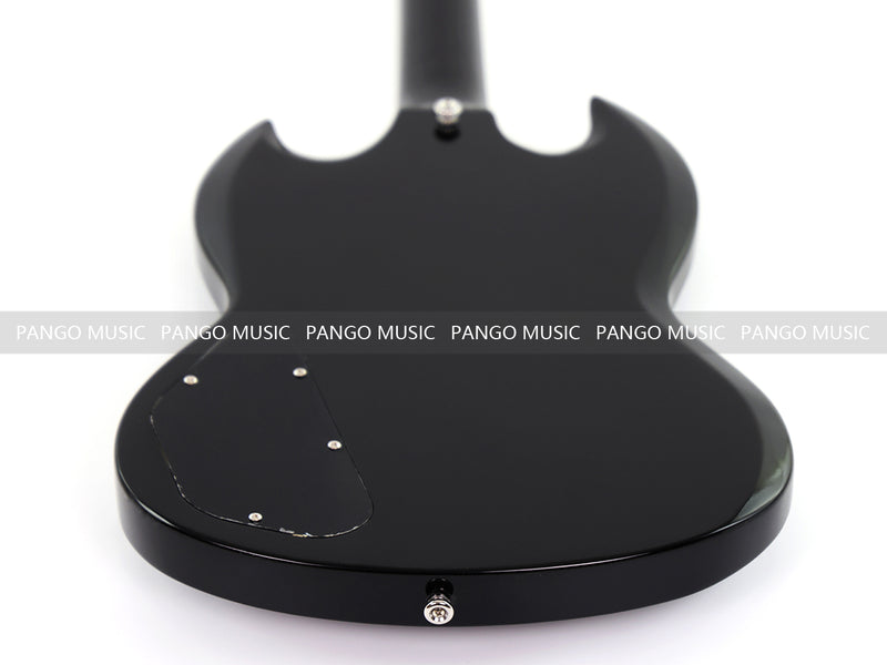 SG-Style Black Gloss Finish Electric Guitar (LYM-490-B, B Level)