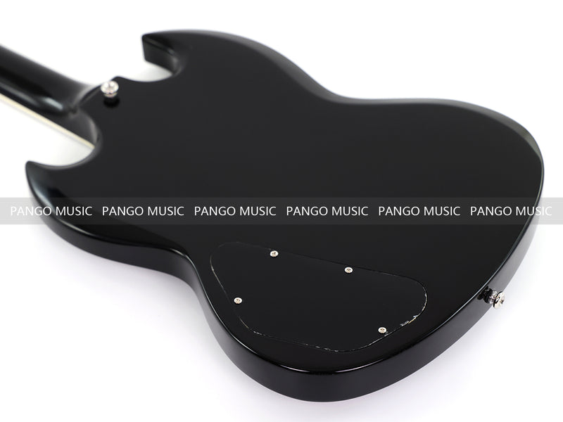 SG-Style Black Gloss Finish Electric Guitar (LYM-490-B, B Level)