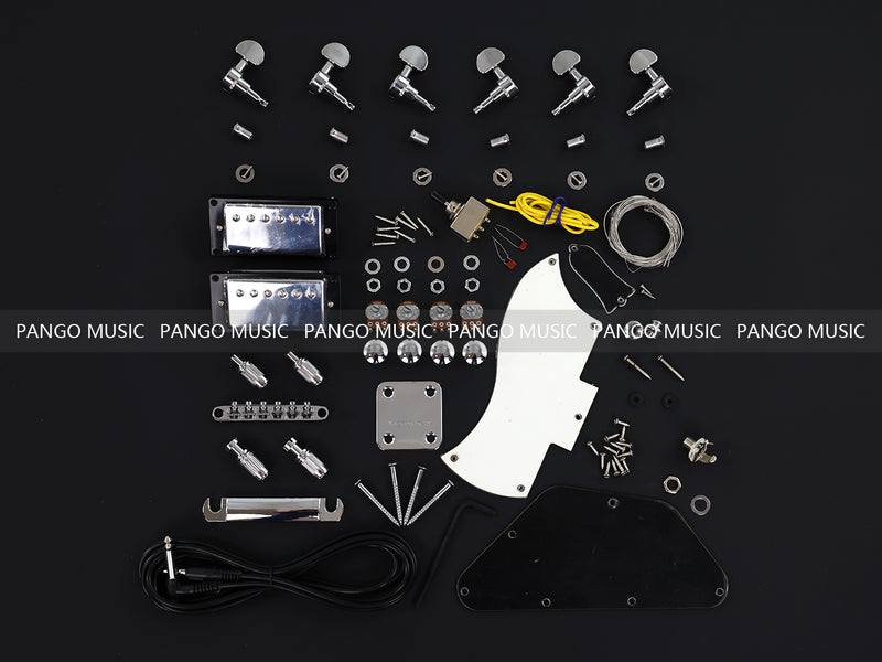 SG Style Left Hand Alder Body DIY Electric Guitar Kit (LRF-043, Limited Edition)