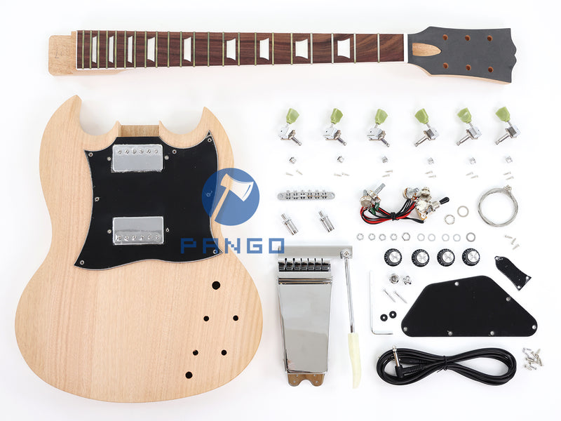 SG Style DIY Electric Guitar Kit with Headstock Painted (PSG-537X)